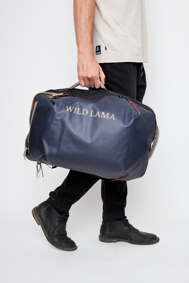 Mochila Travel Nala L Reciclada Gris Azulado 35 Lts.