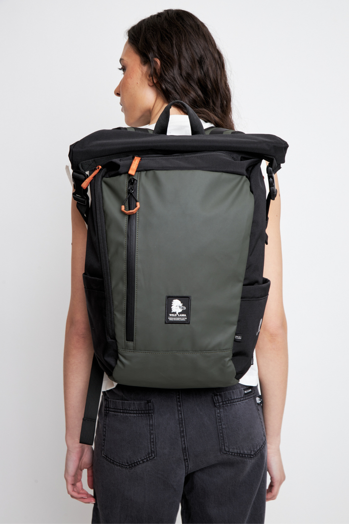 Mochila Travel Oca Reciclada Verde 24 Lts.