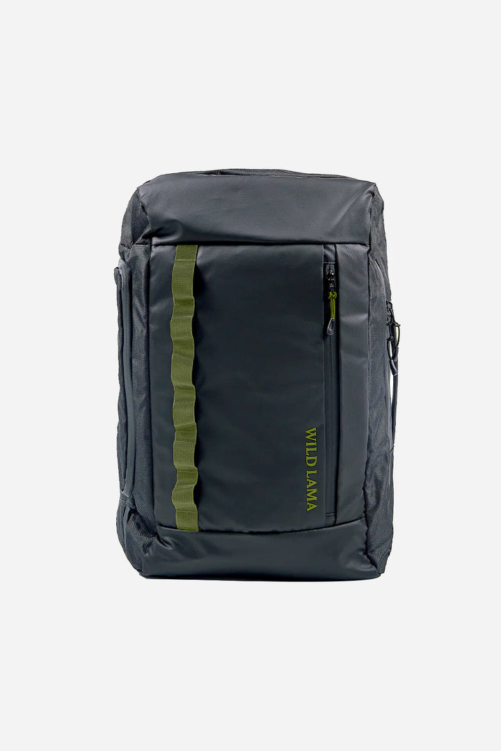 Mochila Travel Duma Reciclada Negra Verde 40L