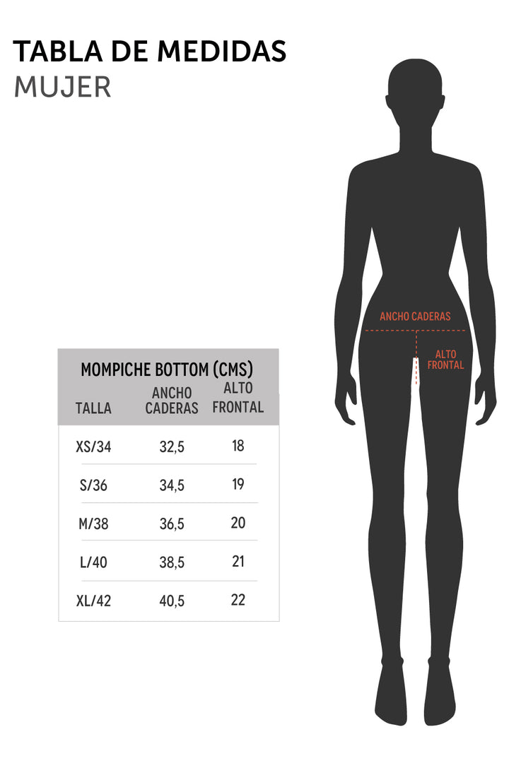 Bottom Bikini Mompiche Reciclado Azul Mujer