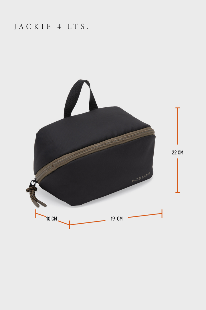 Neceser Travel Jackie Reciclado Negro 4 Lts.