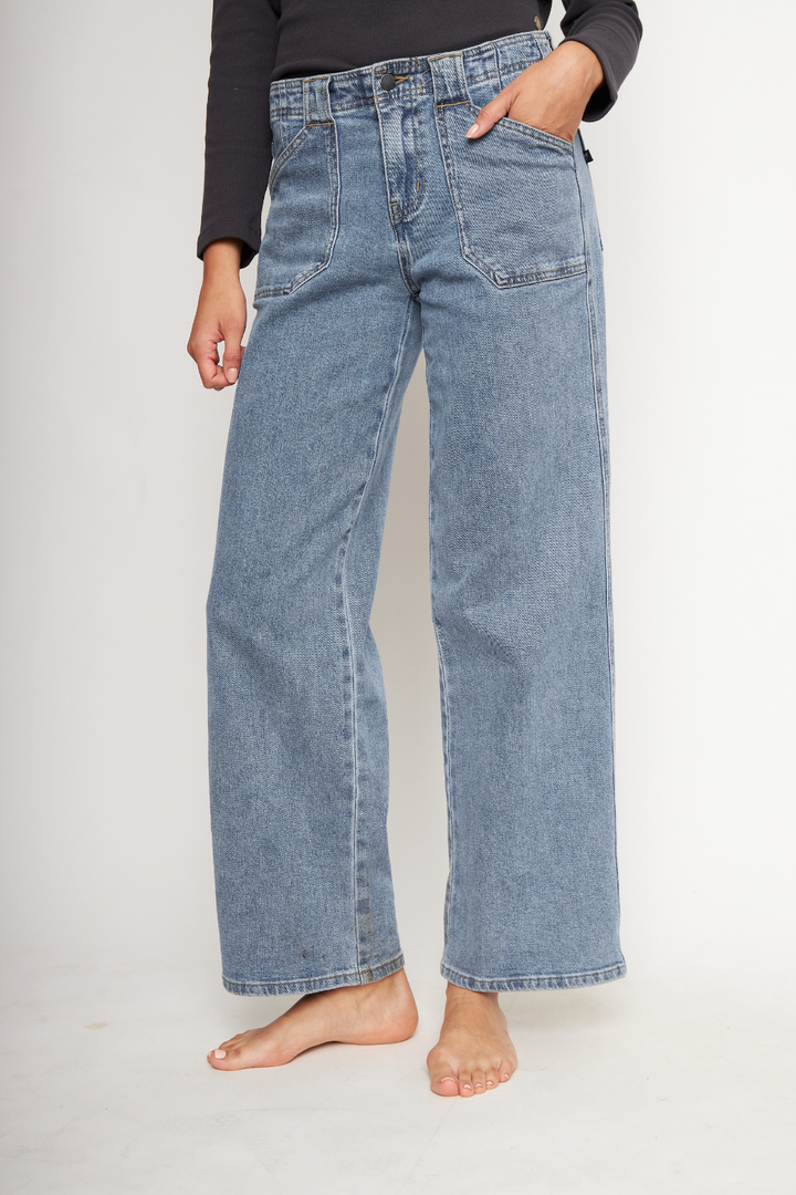 Jeans Aira Orgánico Denim Azul Mujer