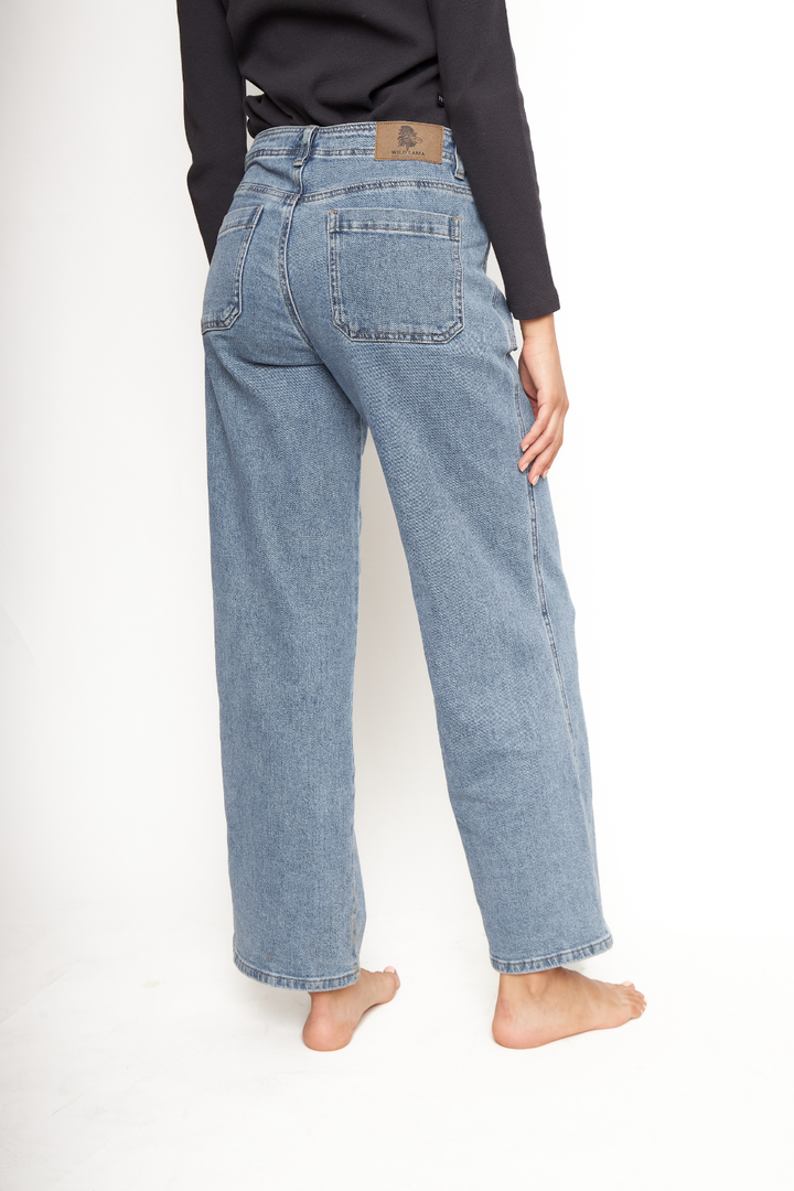 Jeans Aira Orgánico Denim Azul Mujer