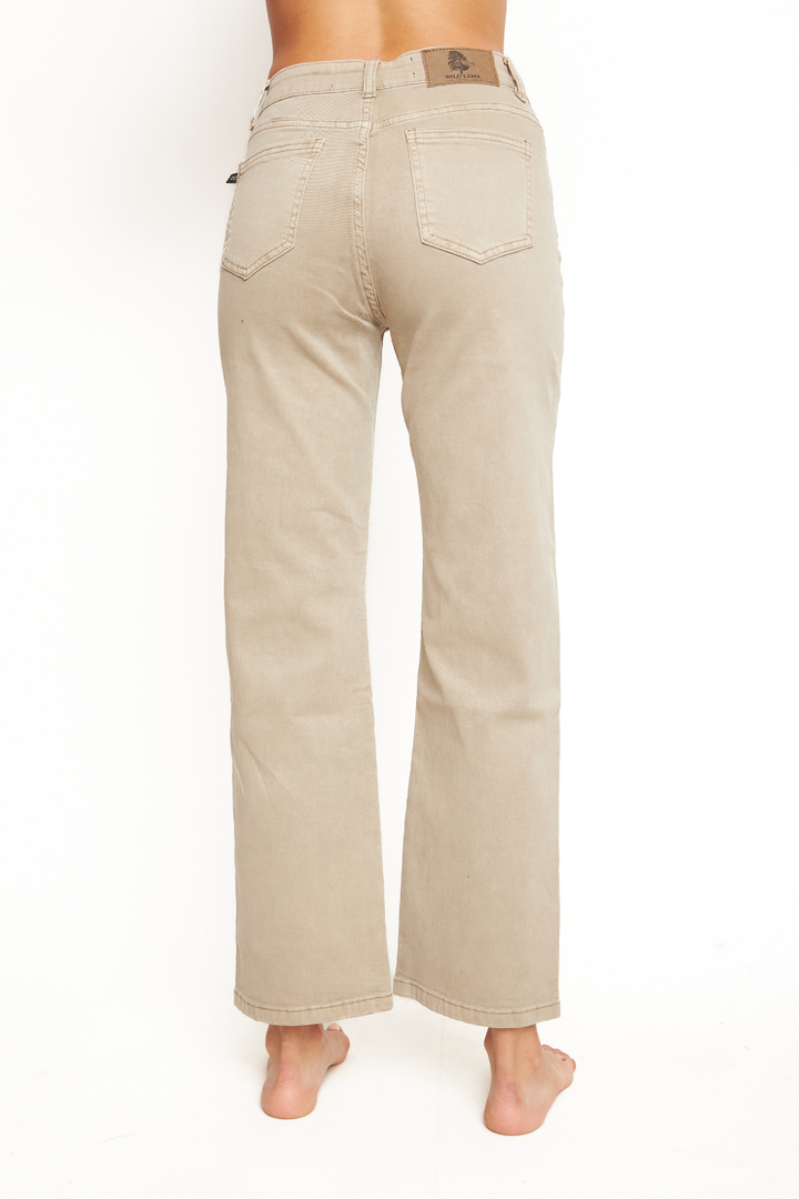 Pantalón Amaru Orgánico Beige Mujer