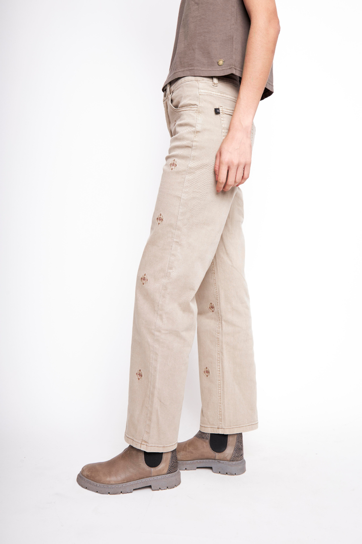 Pantalón Amaru Orgánico Beige Mujer