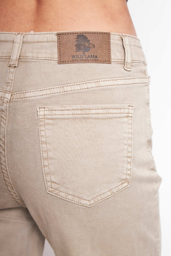 Pantalón Amaru Orgánico Beige Mujer