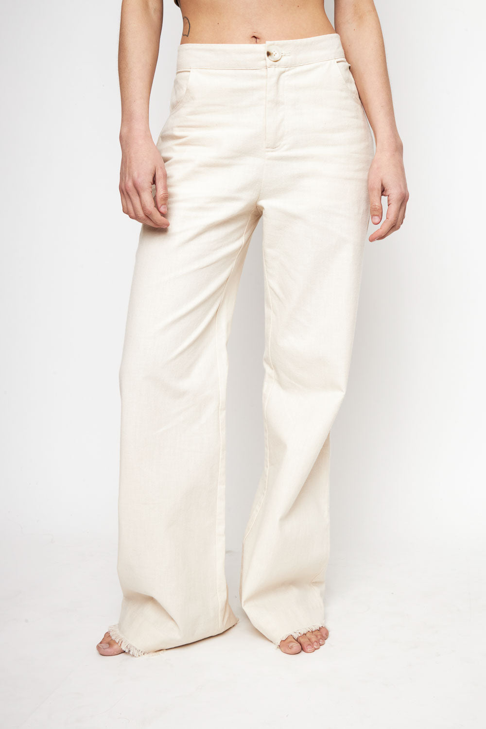 Pantalón Esme Orgánico Beige Mujer