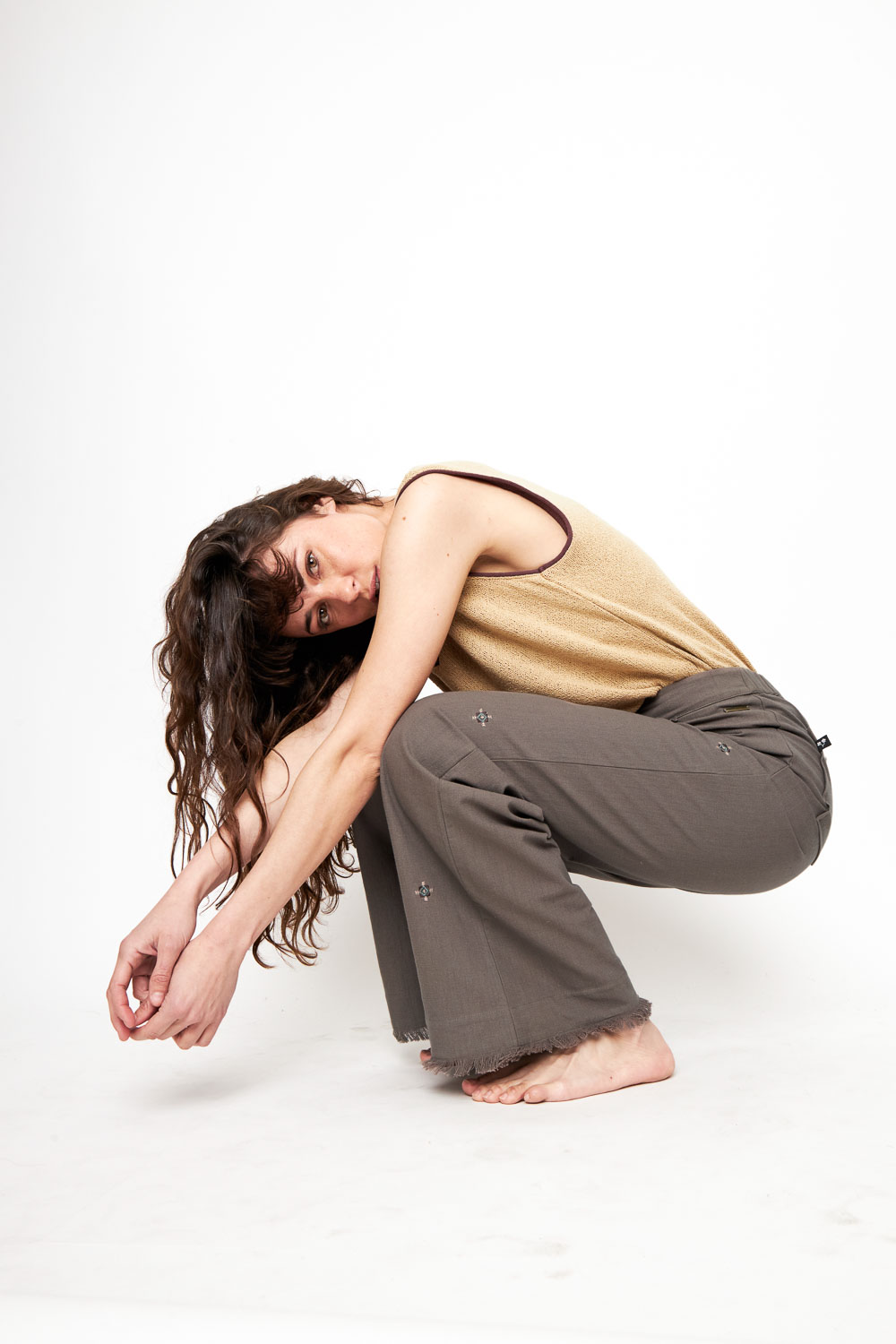 Pantalón Esme Orgánico Café Mujer