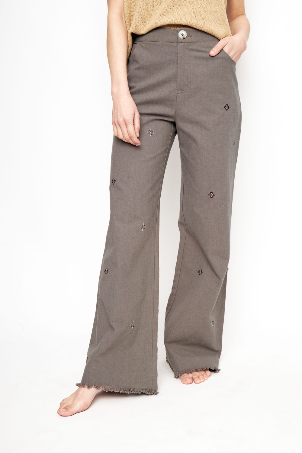 Pantalón Esme Orgánico Café Mujer