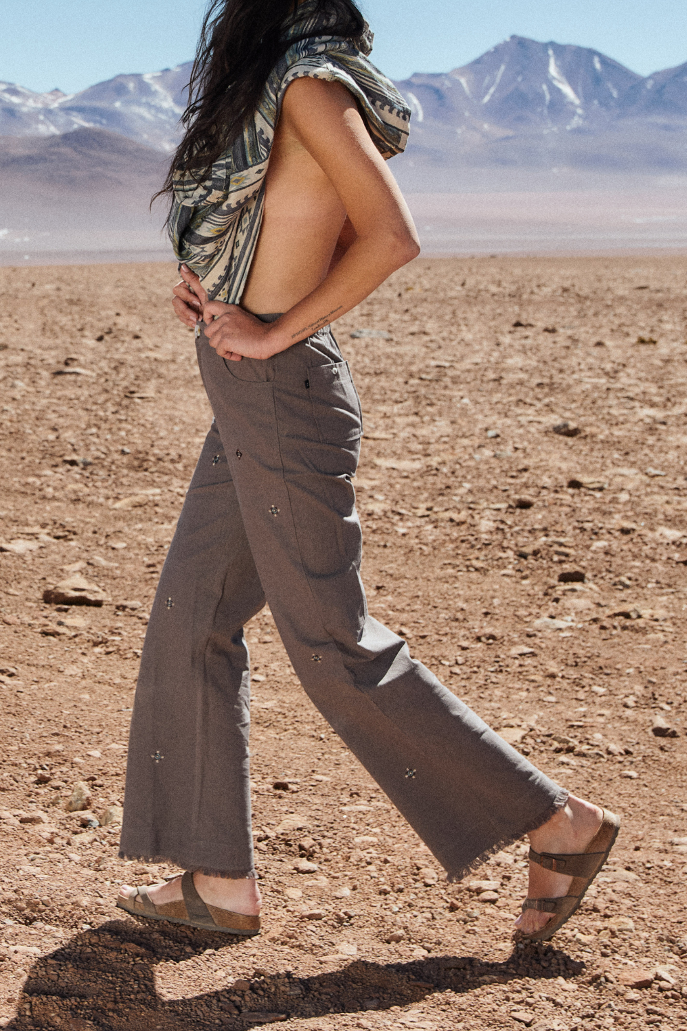 Pantalón Esme Orgánico Café Mujer