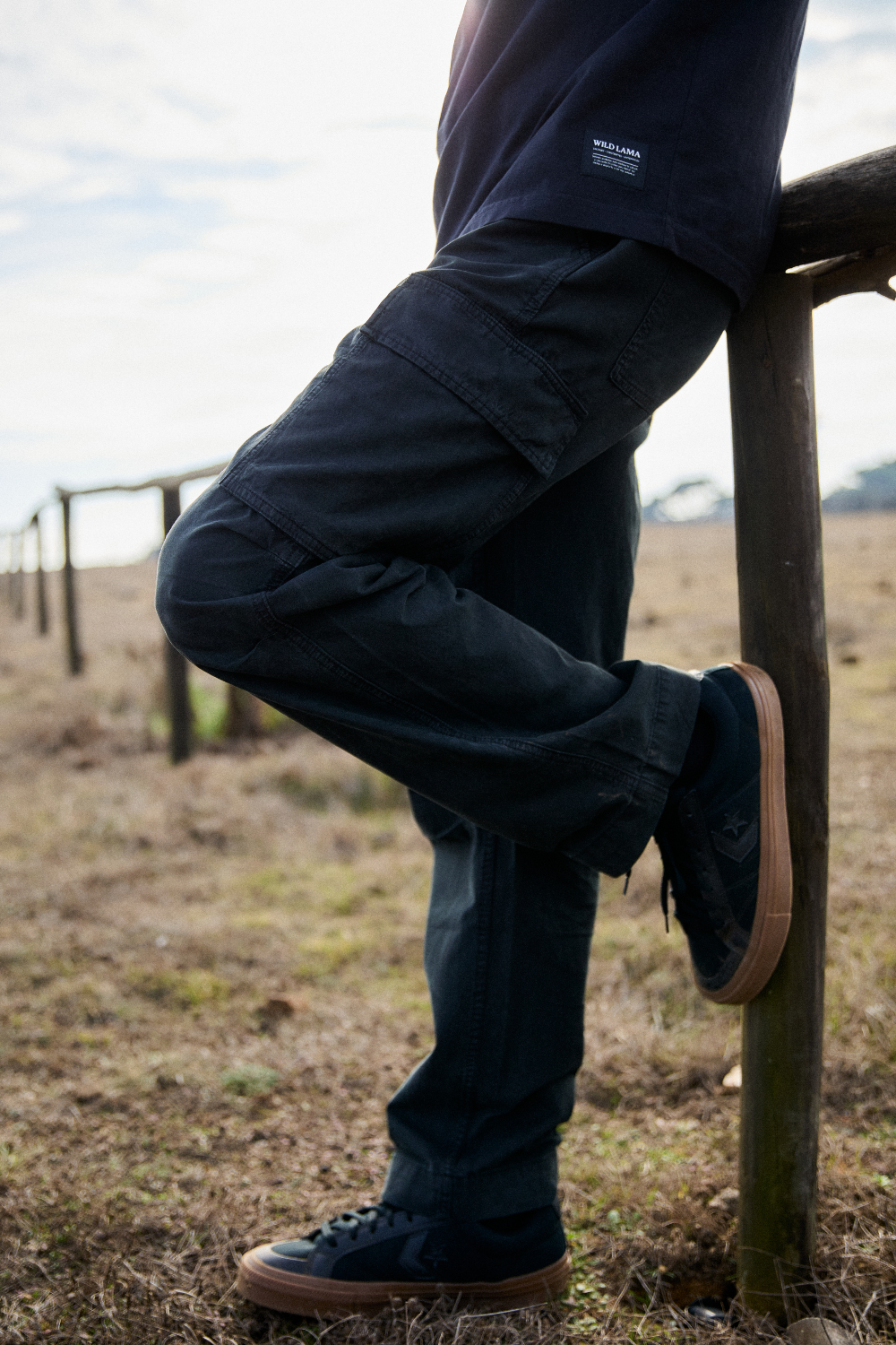 Pantalón Cargo Evan Orgánico Negro Hombre