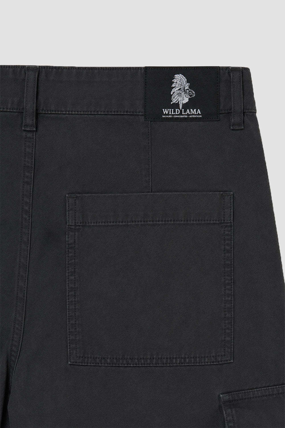 Pantalón Cargo Evan Orgánico Negro Hombre