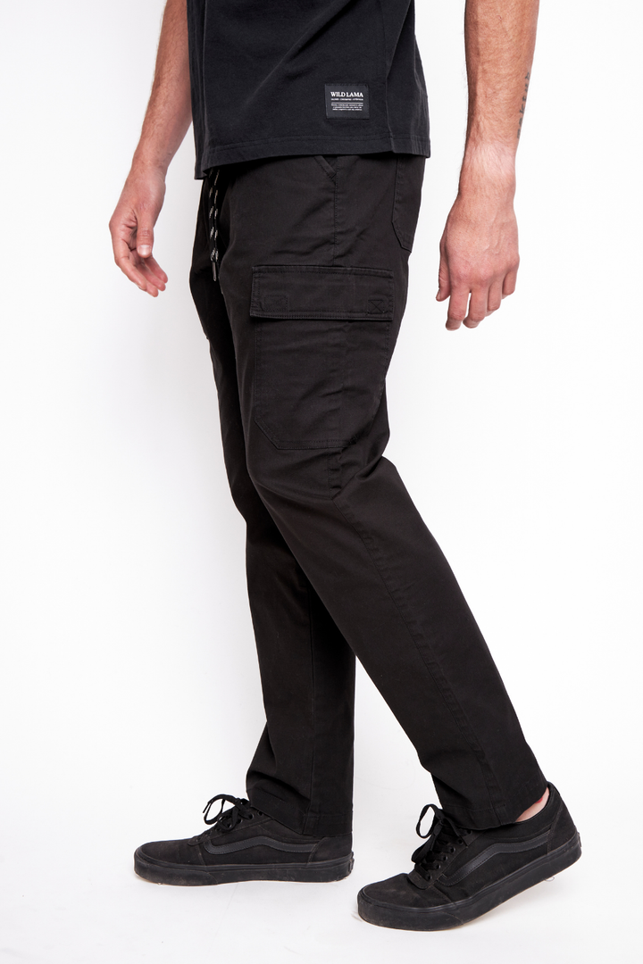 Pantalón Greco Orgánico Negro Hombre