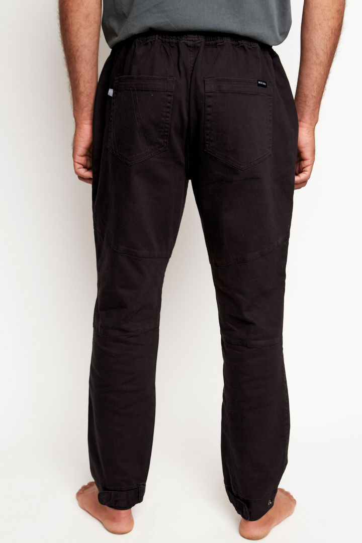 Pantalón Gres Orgánico Negro Hombre