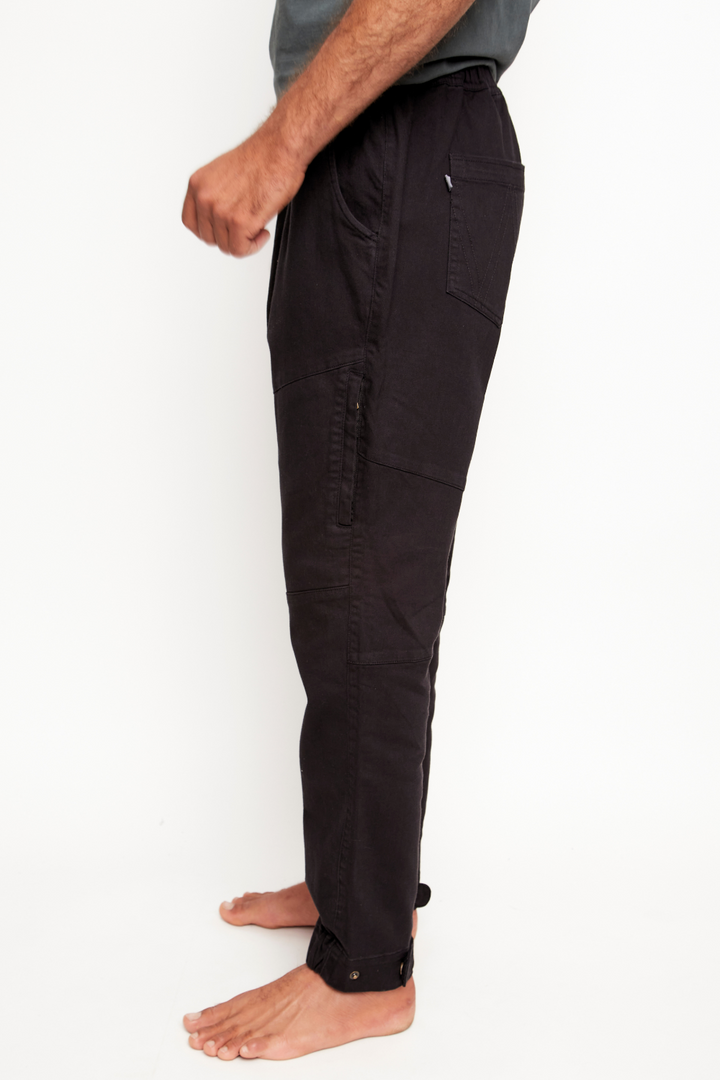 Pantalón Gres Orgánico Negro Hombre
