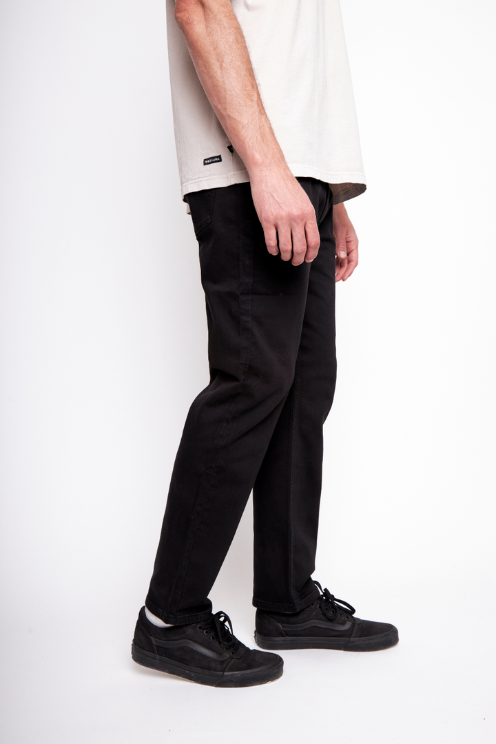 Pantalón Lanz Orgánico Negro Hombre