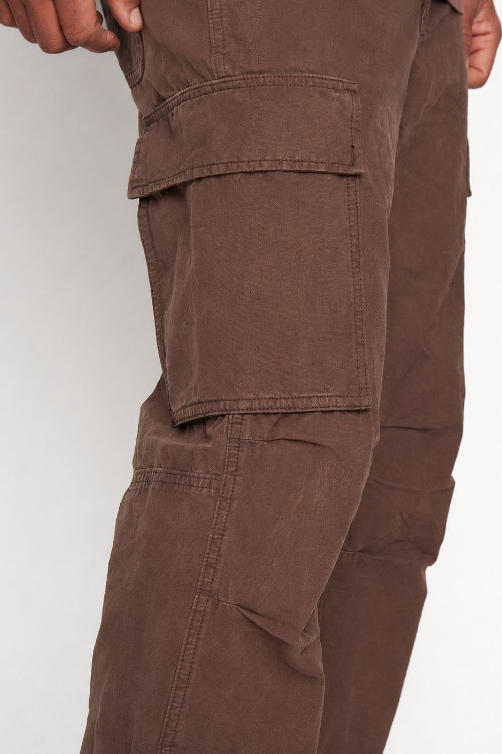 Pantalón Cargo Evan Orgánico Café Hombre