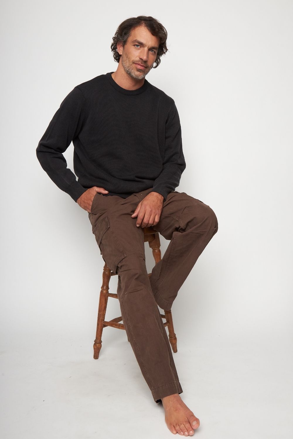 Pantalón Cargo Evan Orgánico Café Hombre