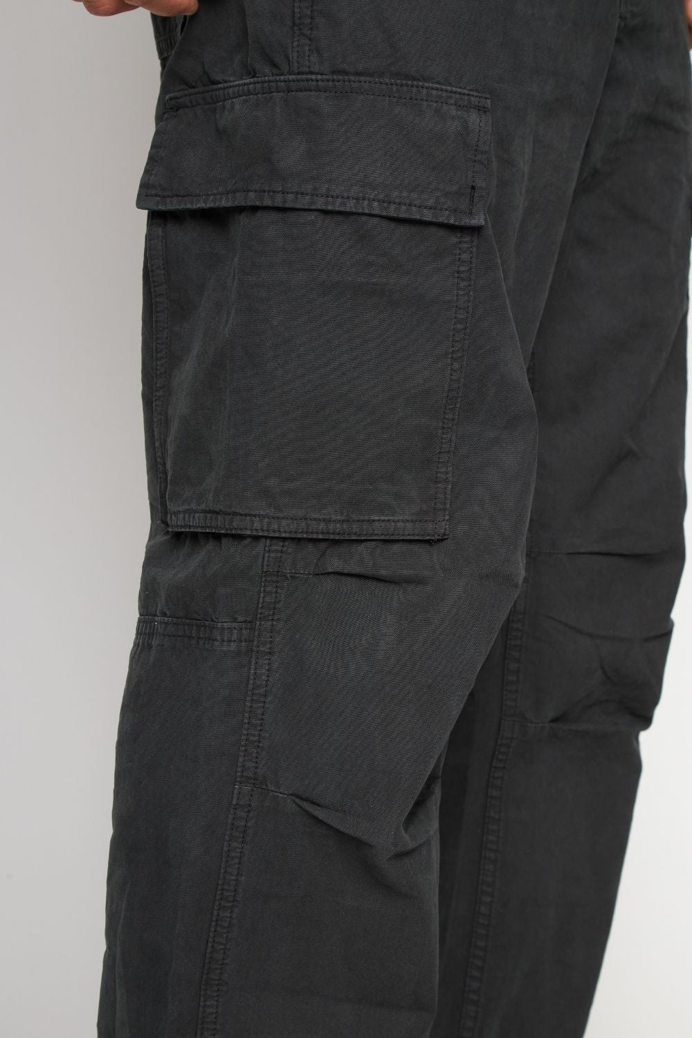 Pantalón Cargo Evan Orgánico Negro Hombre