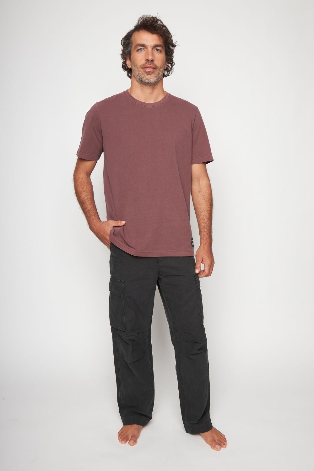 Pantalón Cargo Evan Orgánico Negro Hombre