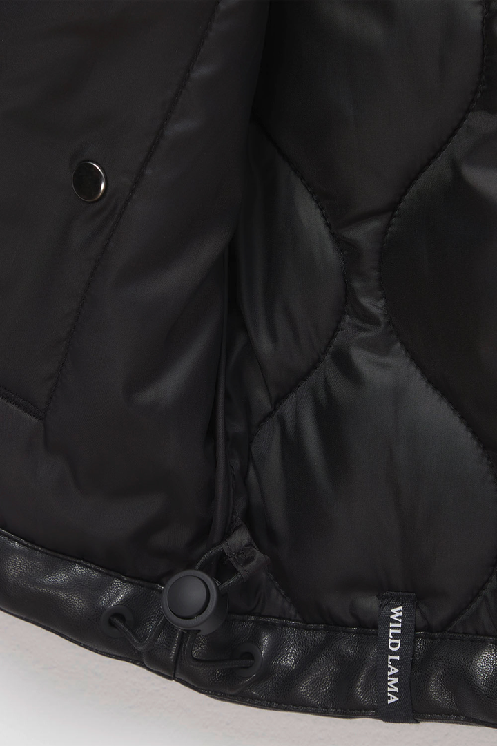 Parka Aines Reciclada Negra Mujer