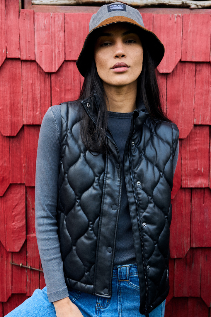 Parka Aines Reciclada Negra Mujer