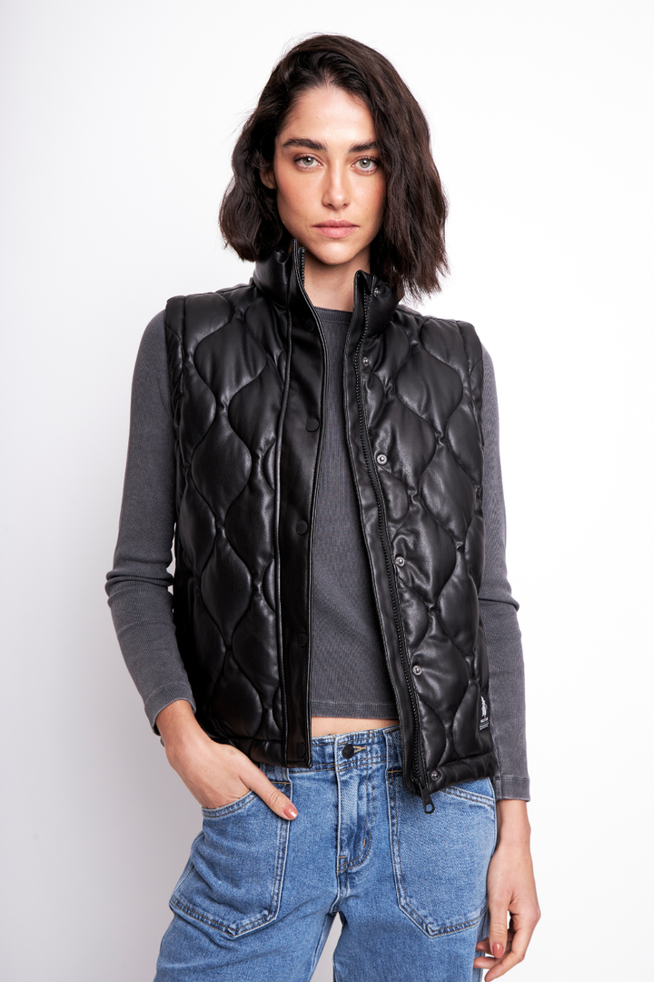 Parka Aines Reciclada Negra Mujer