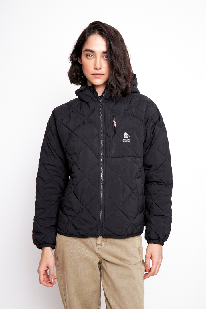 Parka PrimaLoft® Compactable Alira Reciclada Negra Mujer