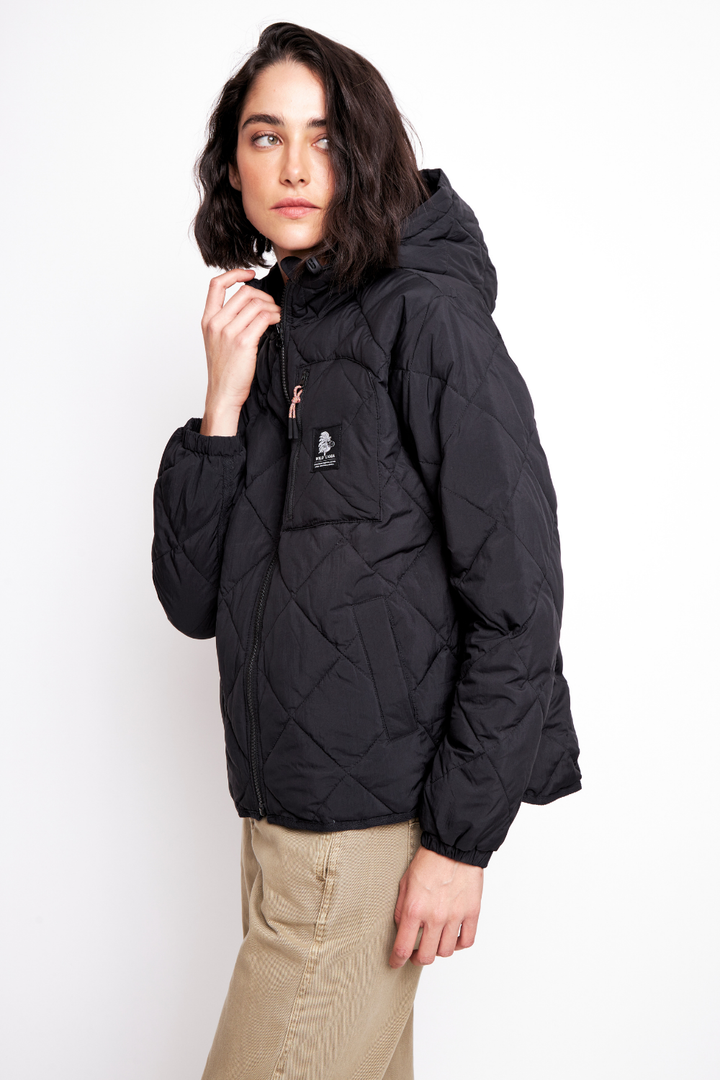 Parka PrimaLoft® Compactable Alira Reciclada Negra Mujer