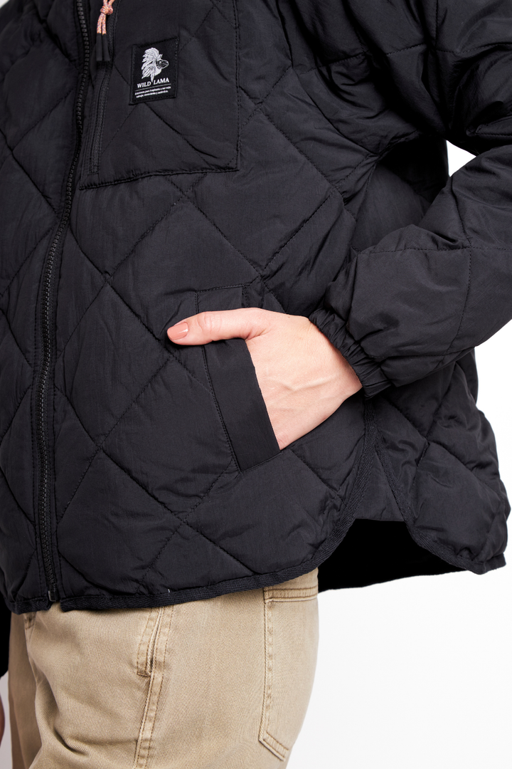 Parka PrimaLoft® Compactable Alira Reciclada Negra Mujer