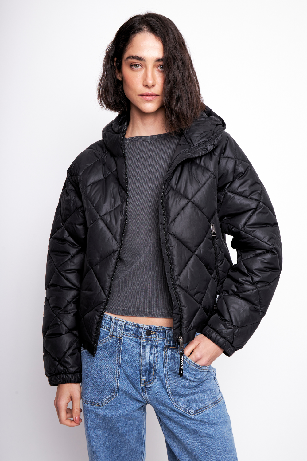 Parka Aure Reciclada Negra Mujer