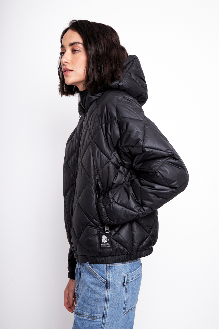 Parka Aure Reciclada Negra Mujer