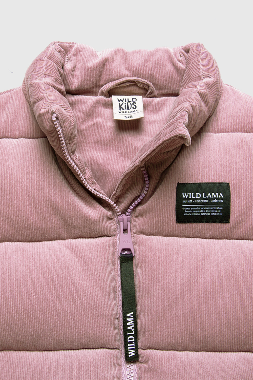 Parka Chic Puffa Orgánica Rosada Kids