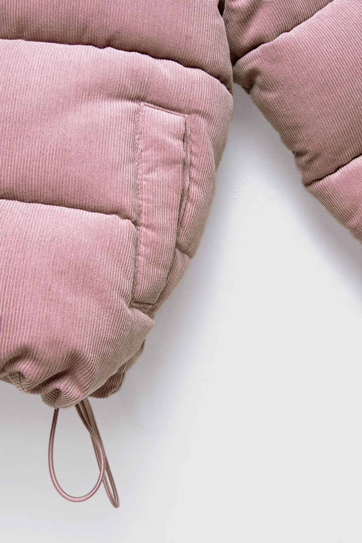 Parka Chic Puffa Orgánica Rosada Kids