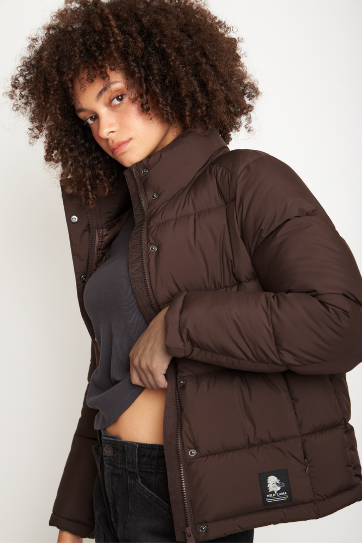 Parka Essential Reciclada Café Mujer