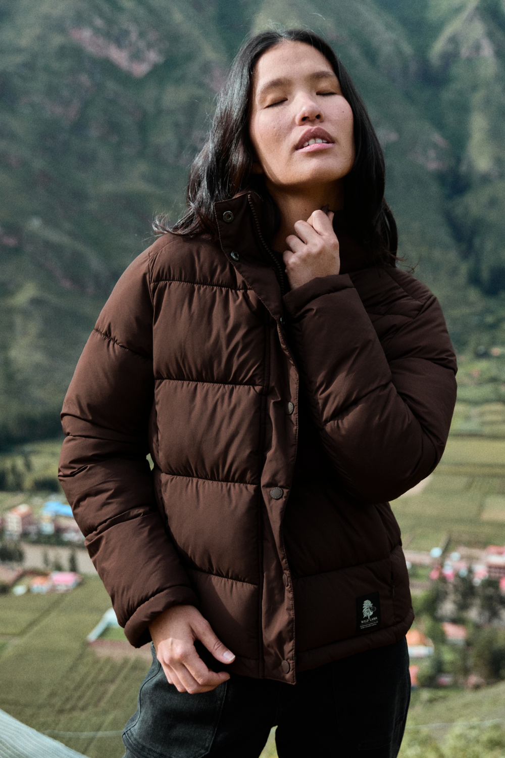 Parka Essential Reciclada Café Mujer