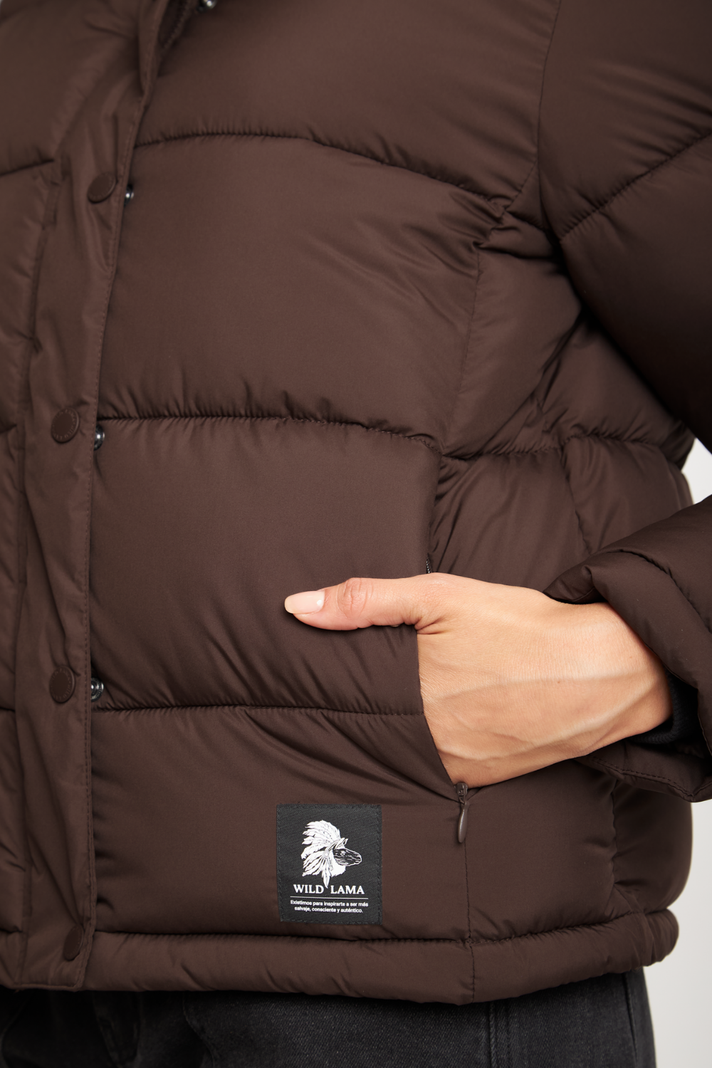 Parka Essential Reciclada Café Mujer