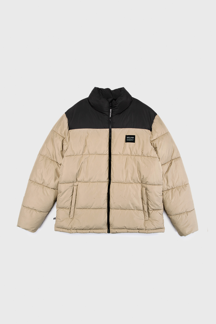 Parka Essential Reciclada Negra y Café Hombre