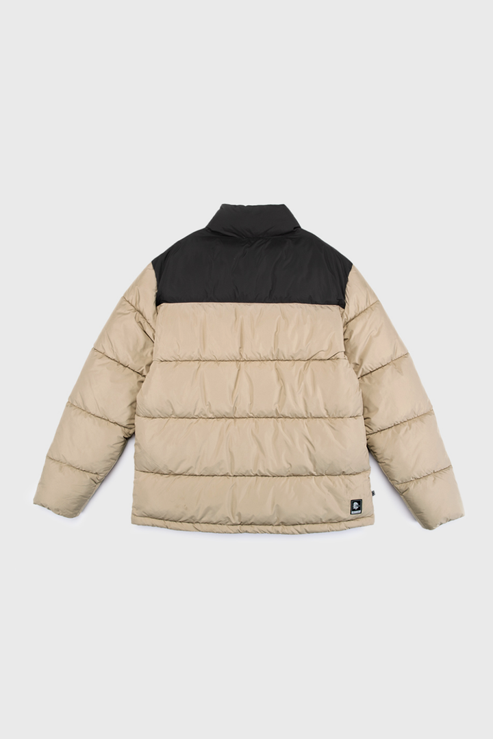 Parka Essential Reciclada Negra y Café Hombre