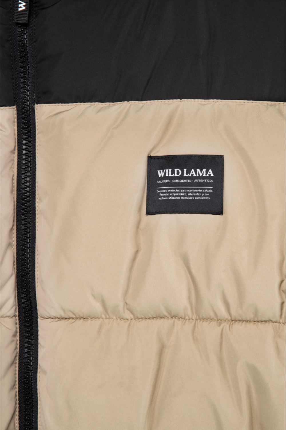 Parka Essential Reciclada Negra y Café Hombre