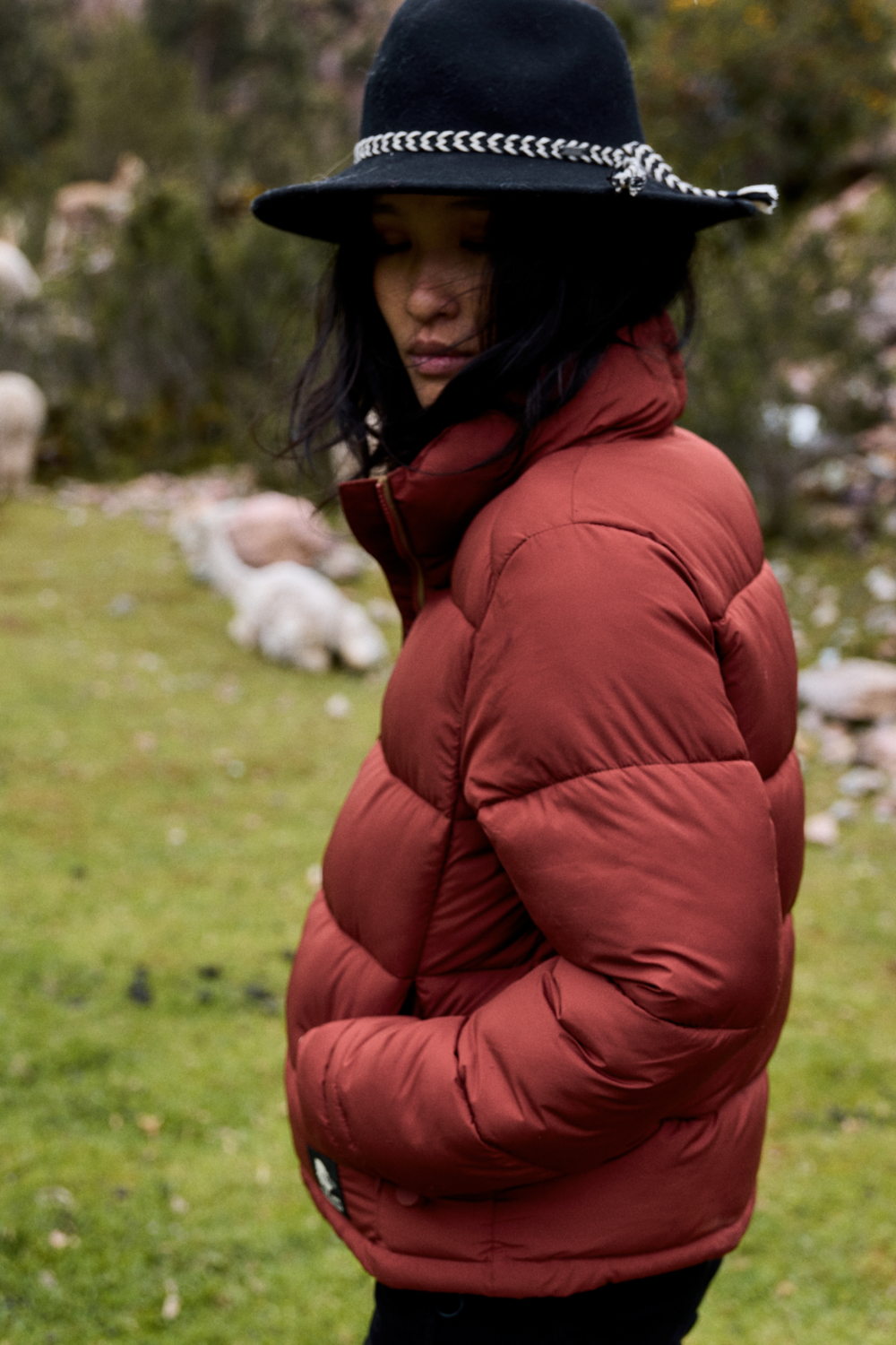 Parka Essential Reciclada Terracota Mujer