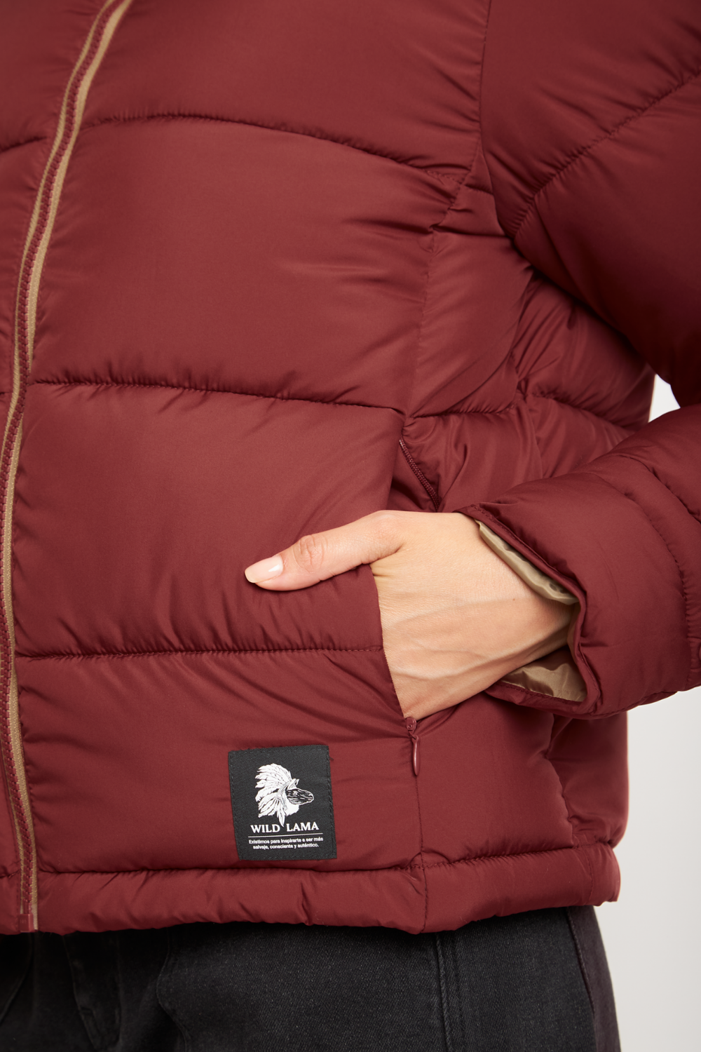 Parka Essential Reciclada Terracota Mujer