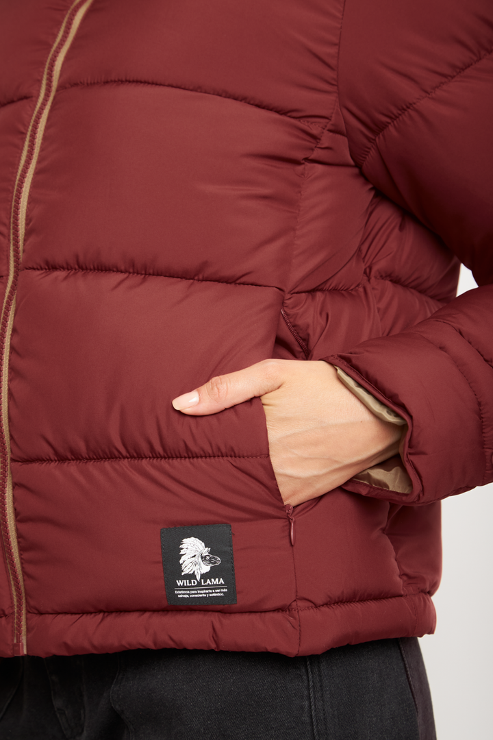 Parka Essential Reciclada Terracota Mujer