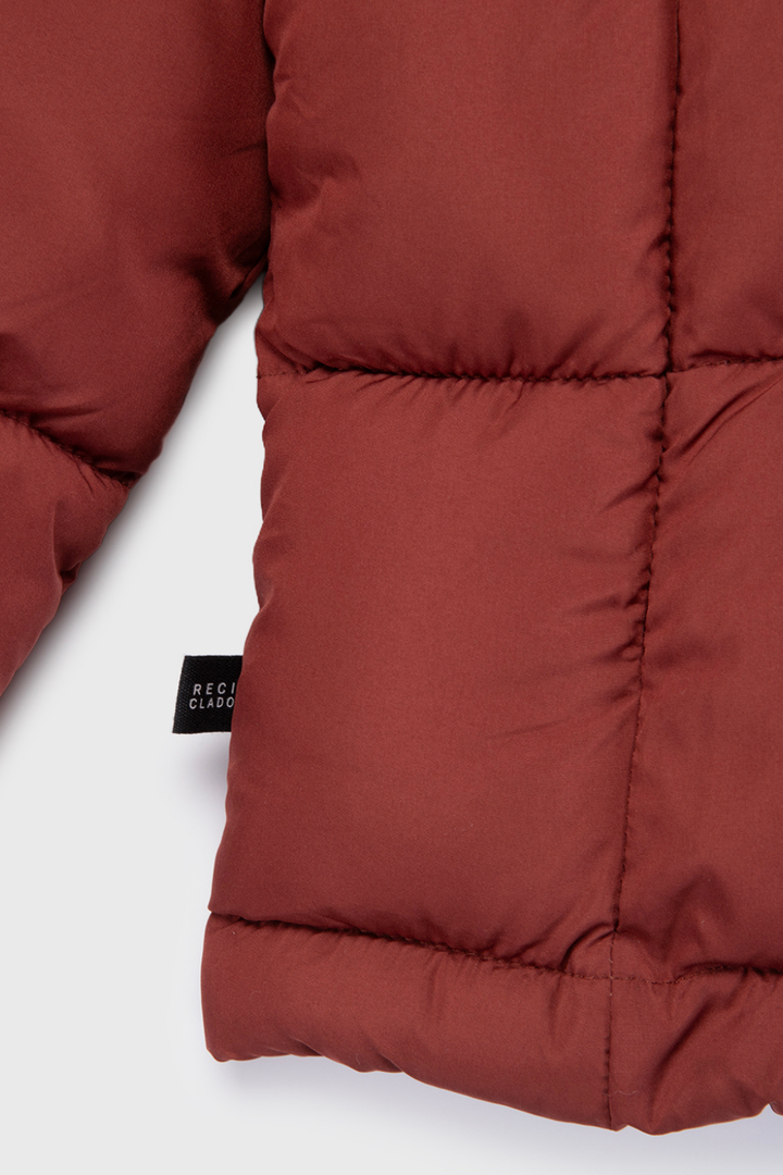 Parka Essential Reciclada Terracota Mujer