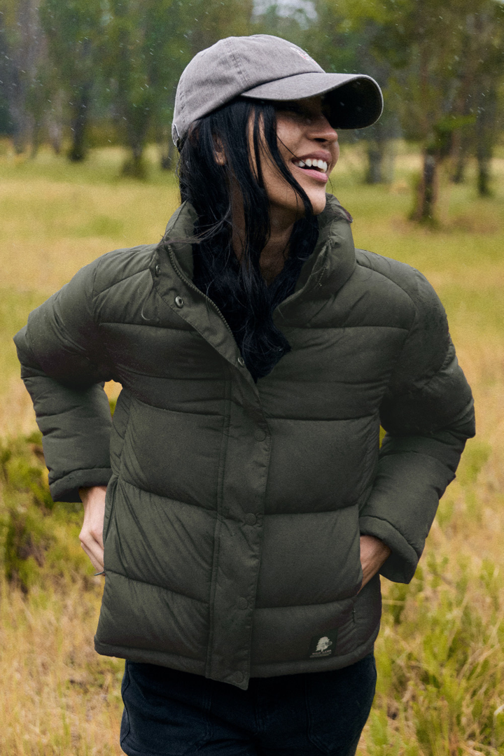 Parka Essential Reciclada Verde Mujer