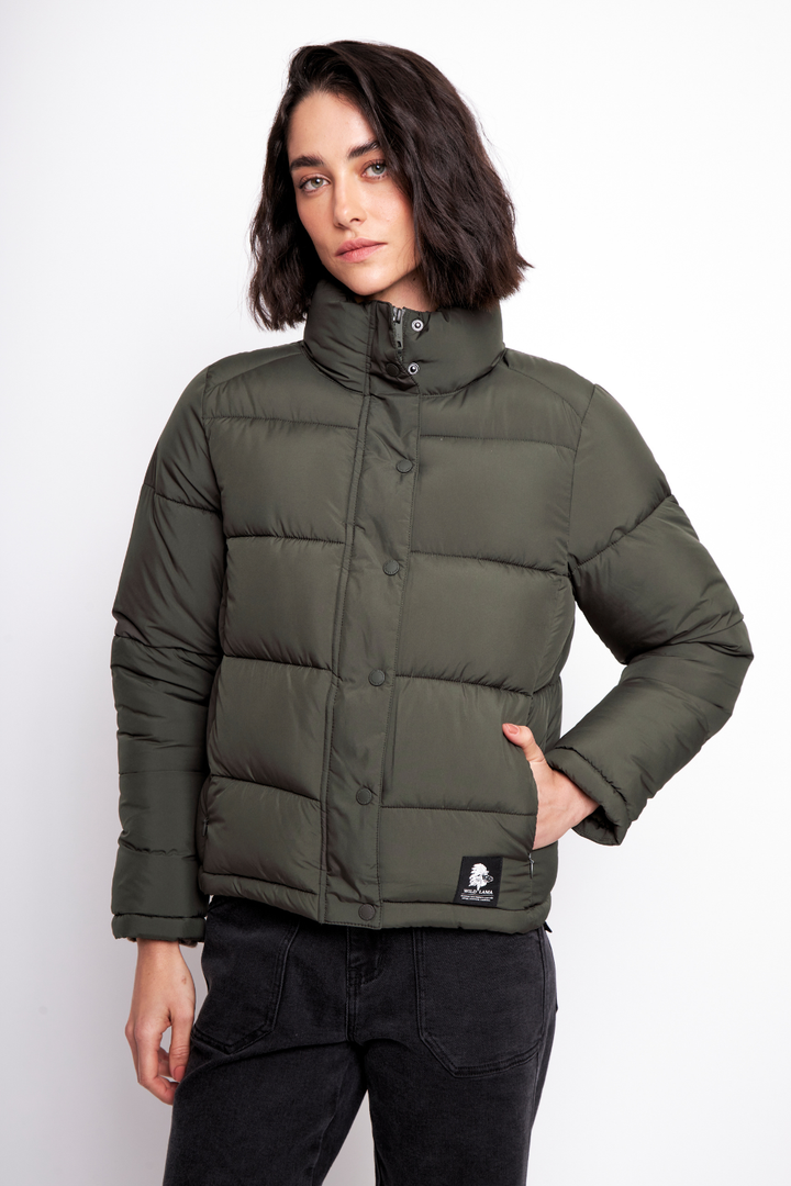 Parka Essential Reciclada Verde Mujer