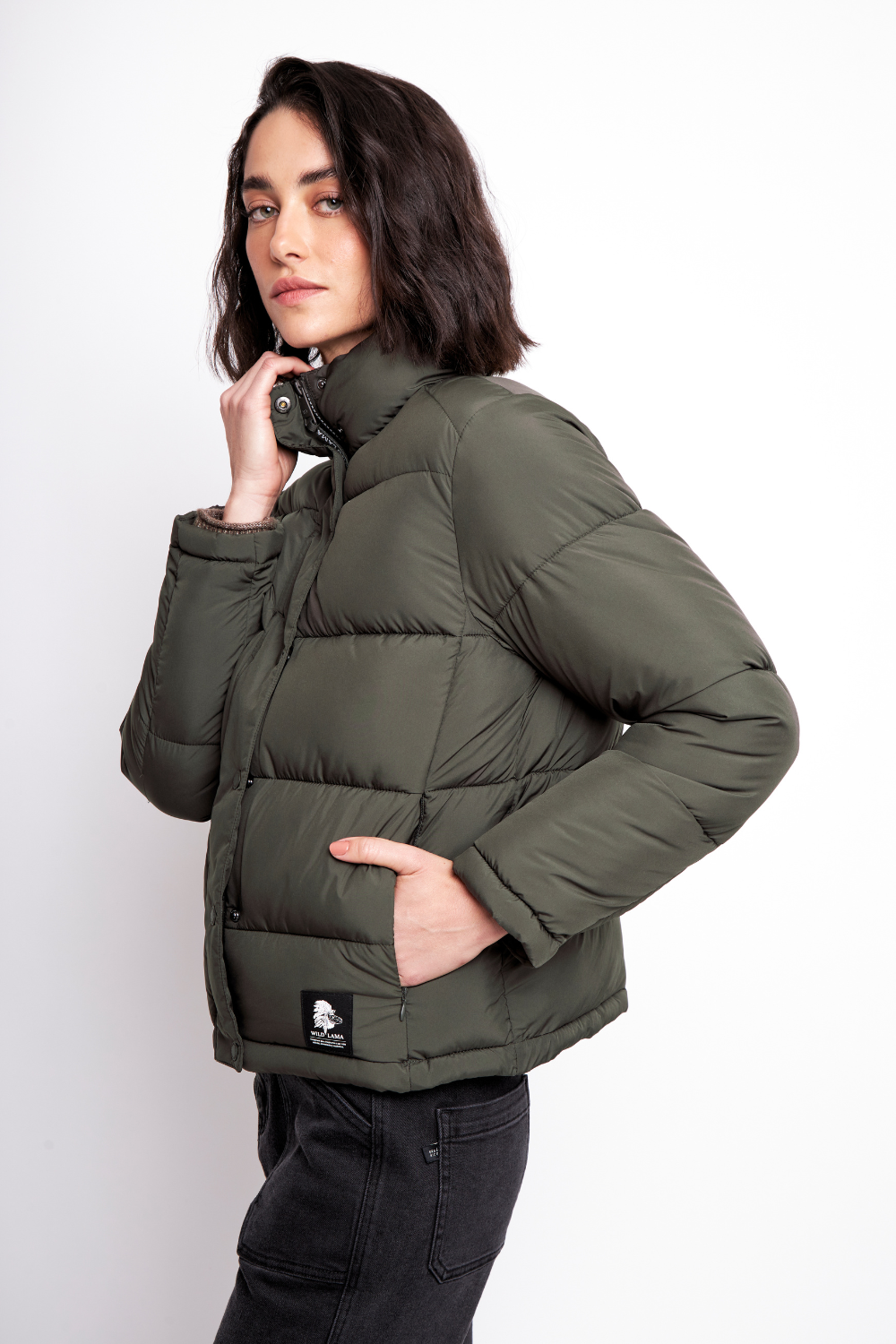 Parka Essential Reciclada Verde Mujer