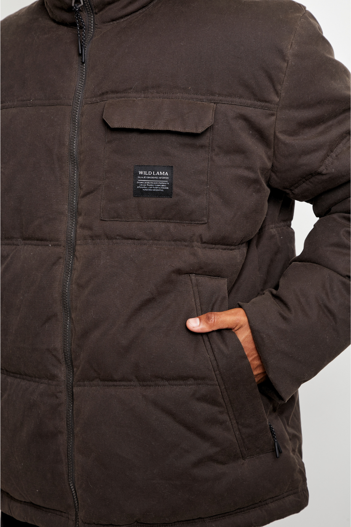 Parka Faro Wax Orgánica Verde Hombre