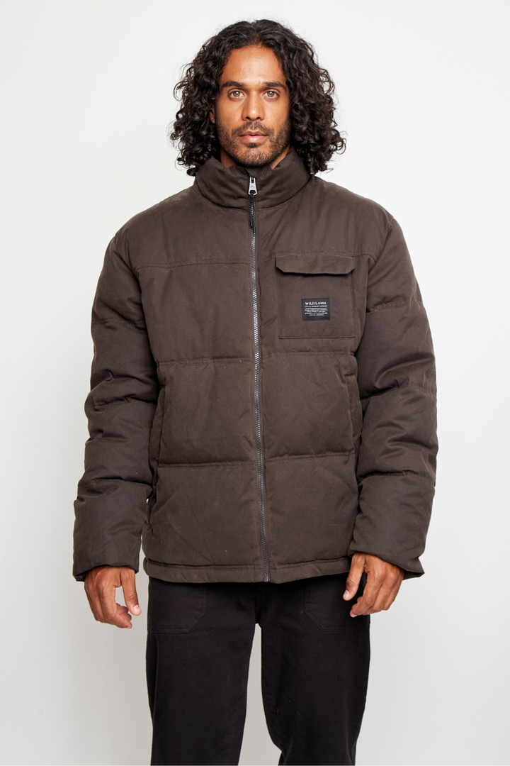 Parka Faro Wax Orgánica Verde Hombre