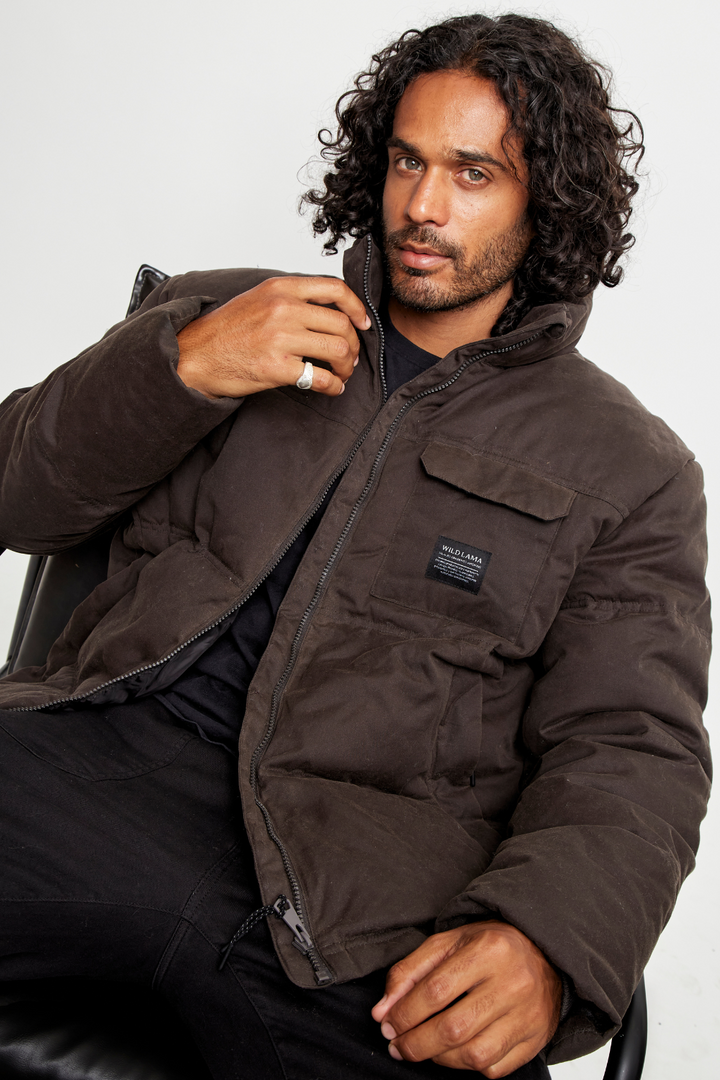 Parka Faro Wax Orgánica Verde Hombre